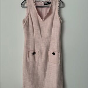 Karl Lagerfeld Blush Pink Textured Mini Dress